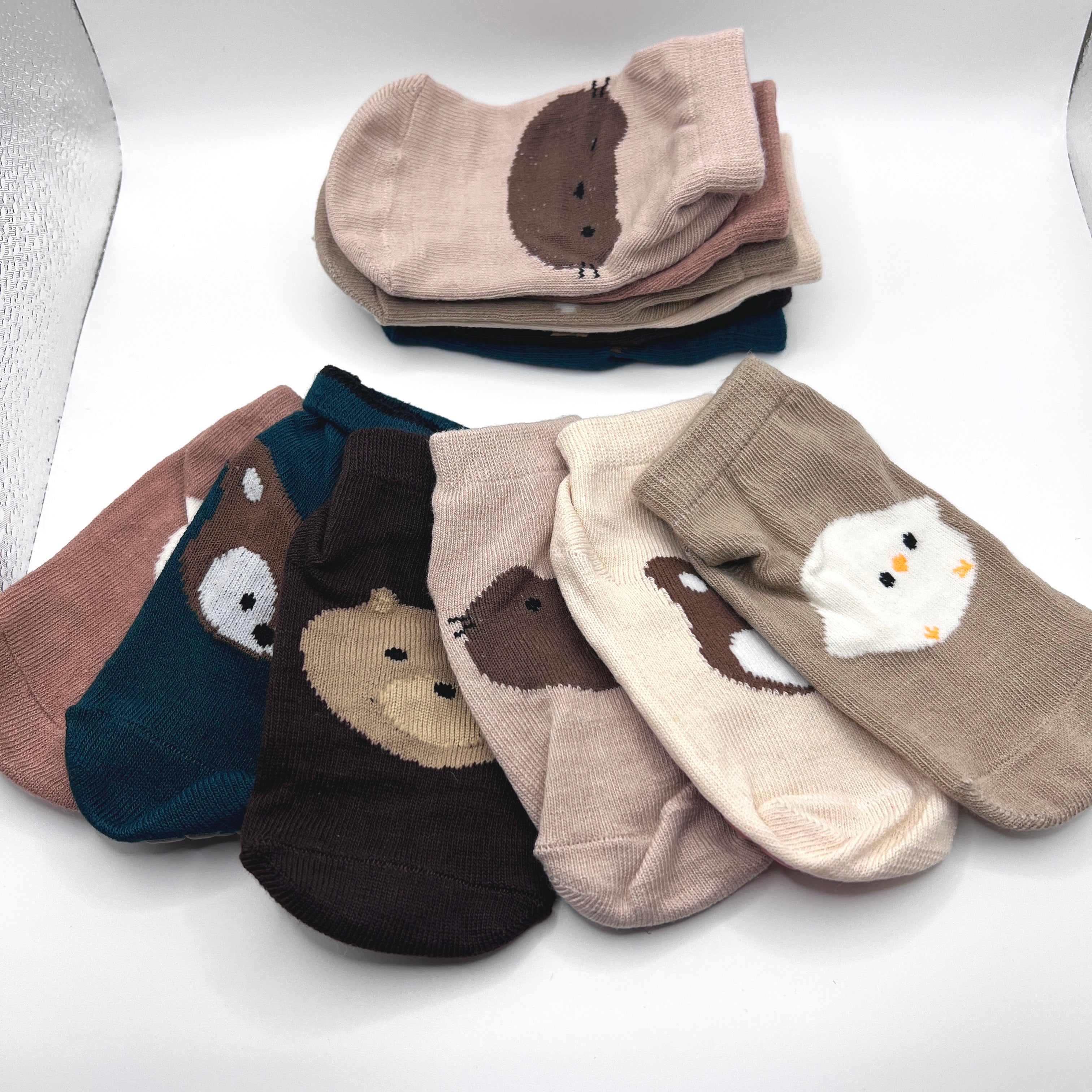 6 pairs Non slip socks 0-1 year